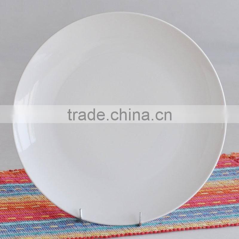 10.5inch white porcelain plate