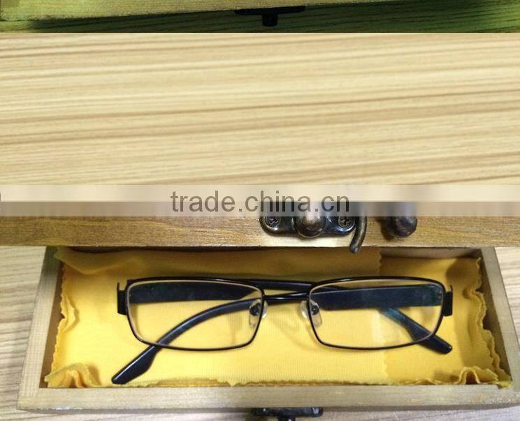 Wood look brown eyeglass case for sunglasses,glasses storage box,handmade box