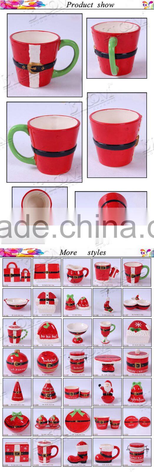 Creative gift ceramic decorative christmas cup