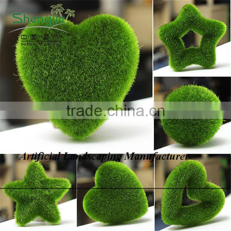 different moss topiary,high quality moss grass with kinds of shapes