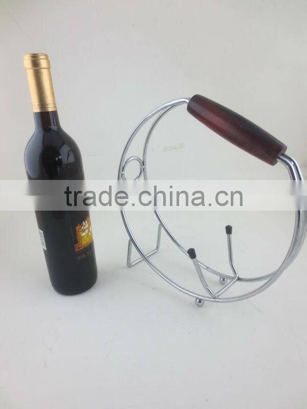 Bottle Rack/4 bottle iron wine rack,metal wine bottle rack,decorative wrought iron wine rack