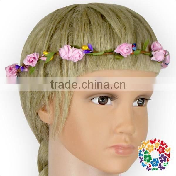 Deluxe Braided Leather Floral Headband