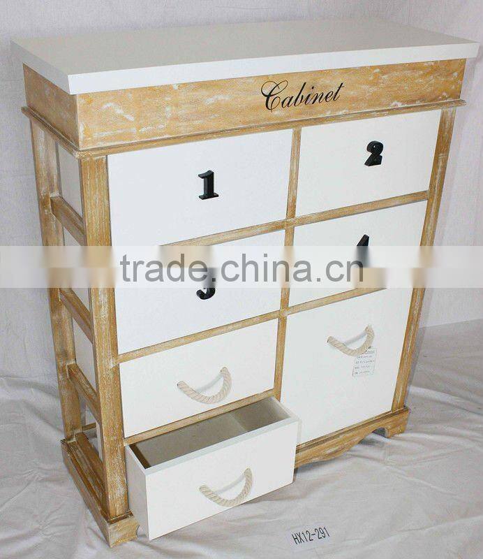 Household Wood Standing Cabinet Wood Shelf Organizer