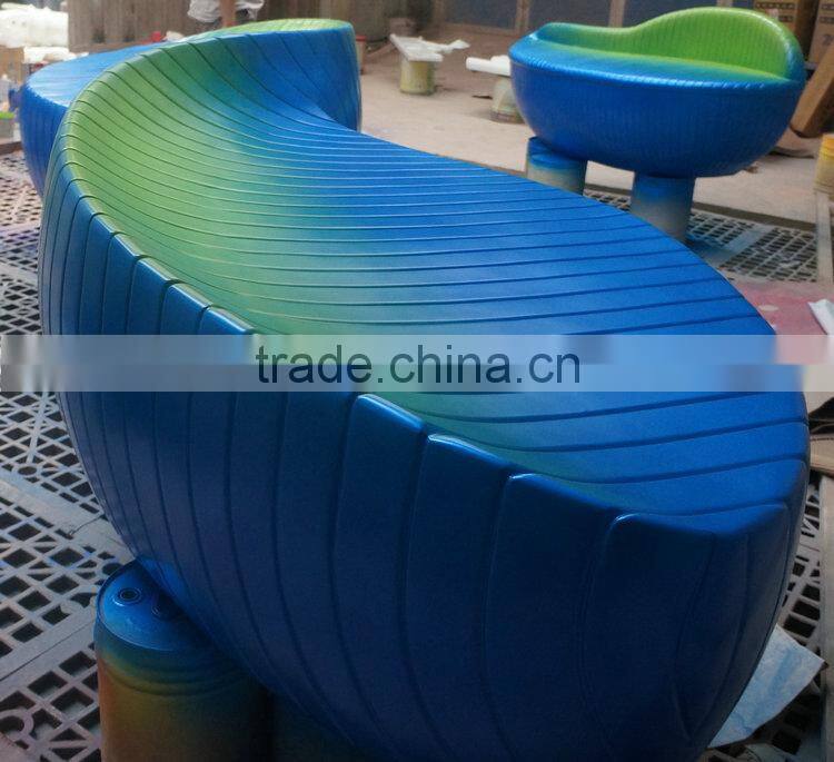 Outdoor fiberglass leisure chair