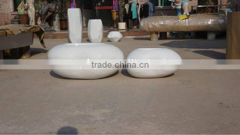 Modern fiberglass planter