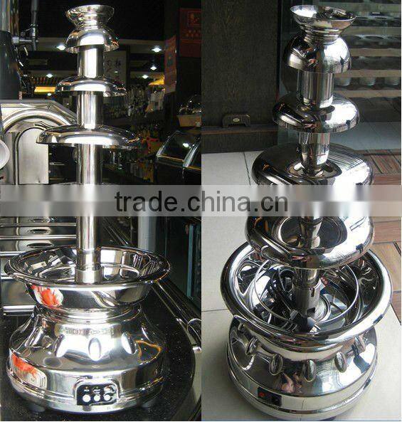 Commerce stainless steel 5 tiers chocolate fountain
