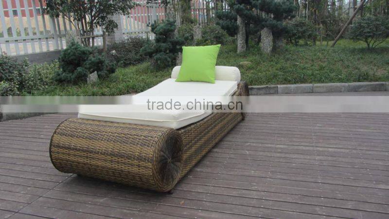 rattan lounger patio sun bed