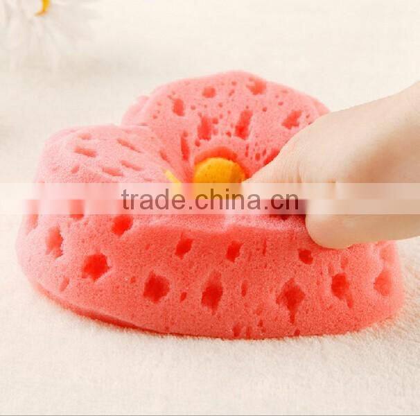 large heart-shaped bath sponge bath ball bath brush
