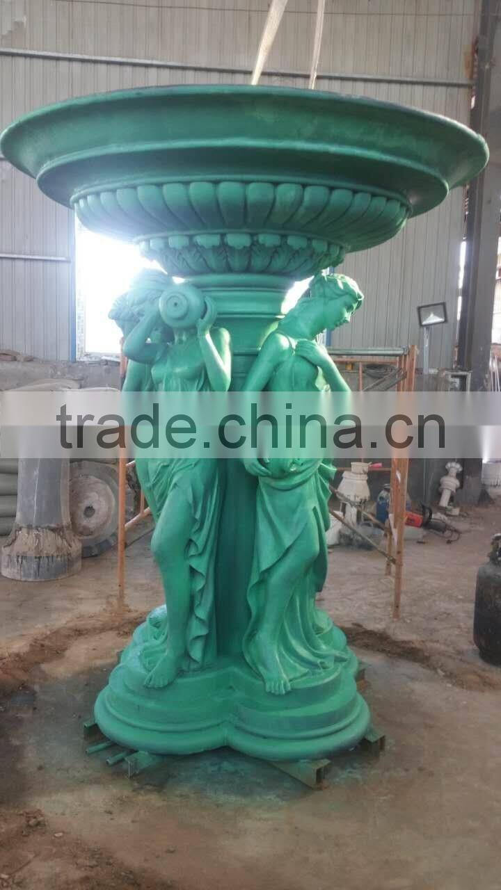 Large Garden water fountain decoration metal craft bronze fountain sculpture
