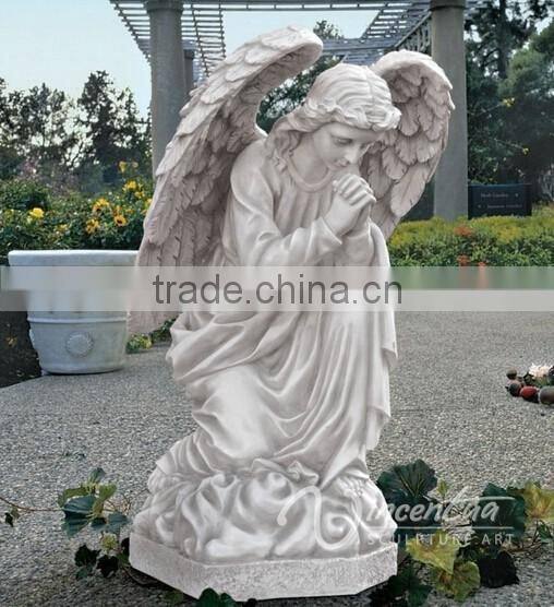 Garden Statues Wholesale Marble Stone Large Merciful Angel Statue Ornament