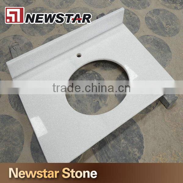 Newstar Crystal White Marble Vanity Top Single Sink Marble Bathroom Marble Solid Surface Counter Top
