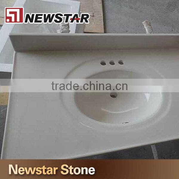 Cultured marble bathroom vanity top