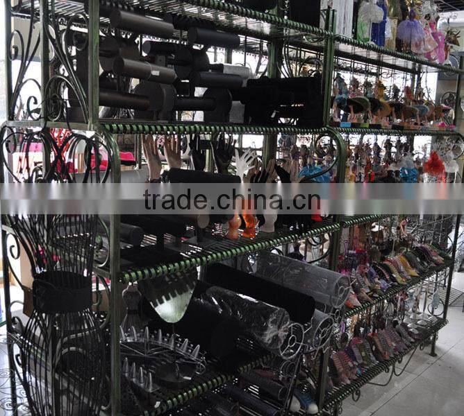 popular black wooden round shape bracelet jewelry display supplier (216A)
