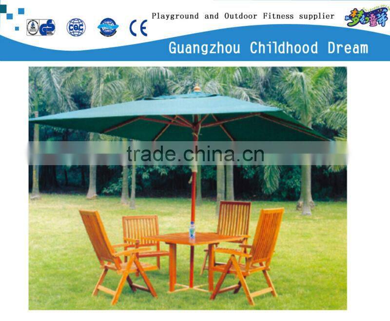 (HD-19604)Wooden bench with roof picnic table set