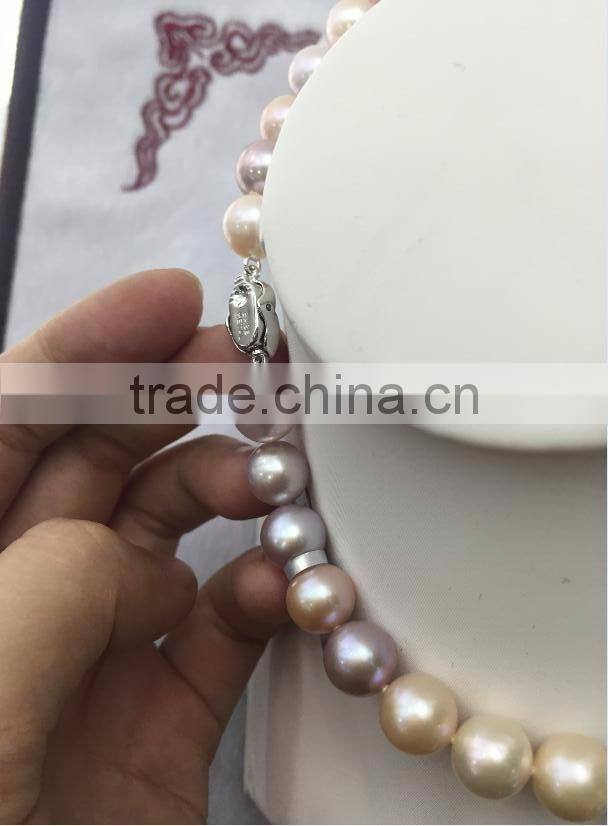 Wholesale 10-11mm Colorful Freshwater Pearl Necklace