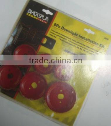9PCS Hole saw set for wood(double blister packing)