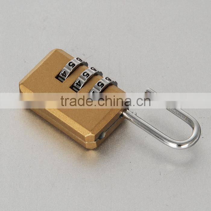 Colored mini 3 digit changing combination lock