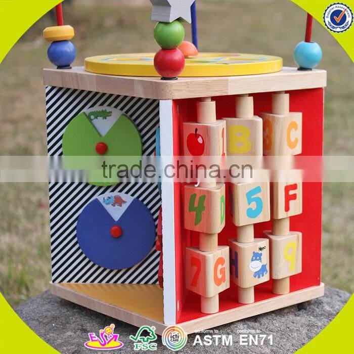 2017 New design funny children wooden beads toy W11B090