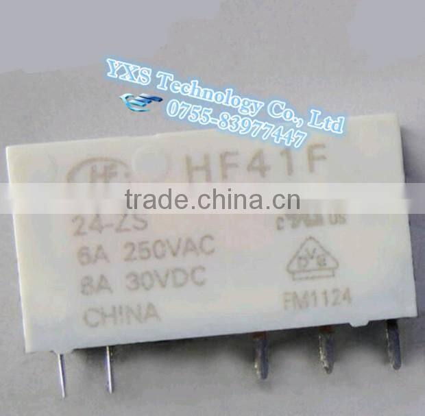 HF41F-24-zs HF41F-24-zs HOT NEW HF41F-24-ZS HF41F-24 HF41F24ZS 24VDC DC24V 24V relay DIP5