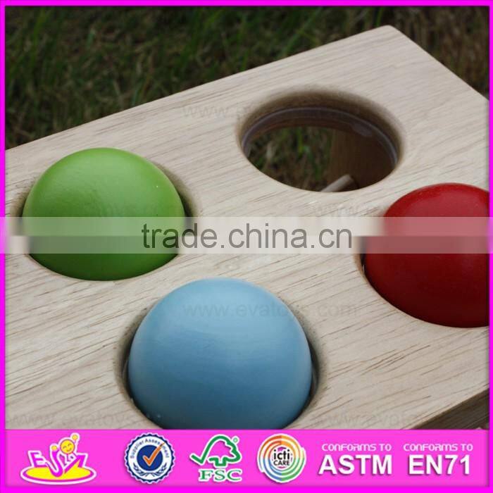 2017 new design baby wooden pounding toy, wholesale kids wooden pounding toy, educational children wooden pounding toy W11G028