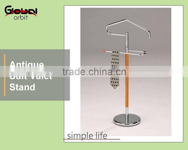 High quality new design clothes hanger rack wooden suit valet stand