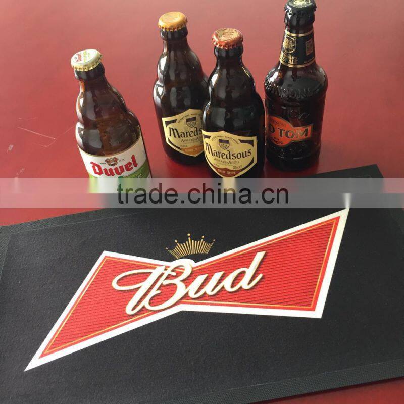 non woven fabric rubber bar mat custom printing