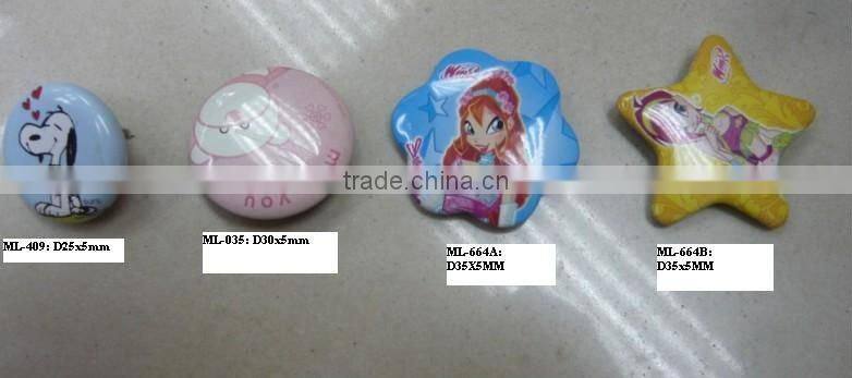 Cute Metal Tin Badge, Metal Badge