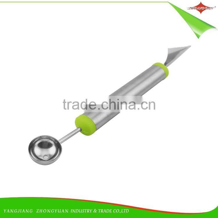ZY-F1485 double head stainless steel fruit carving melon baller