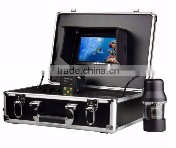 2017 new arrive 7 inch TFT LCD Monitor 20m 360 rotating fish finder underwater aquaculture monitoring camera system with DVR