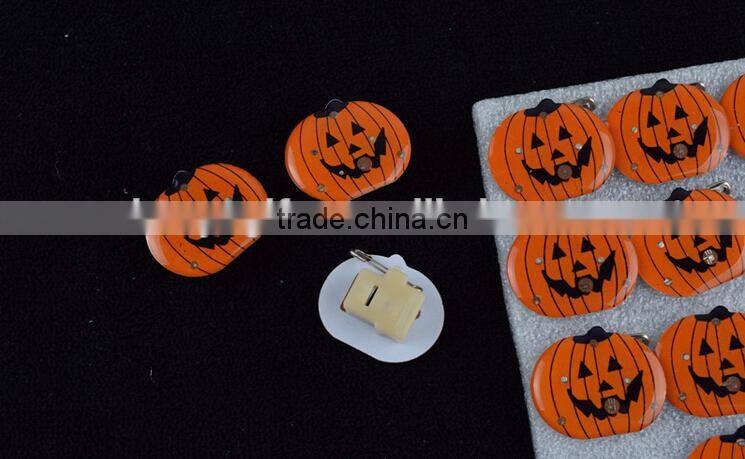 Halloween badge LED flicker badge pumpkin ghost badge