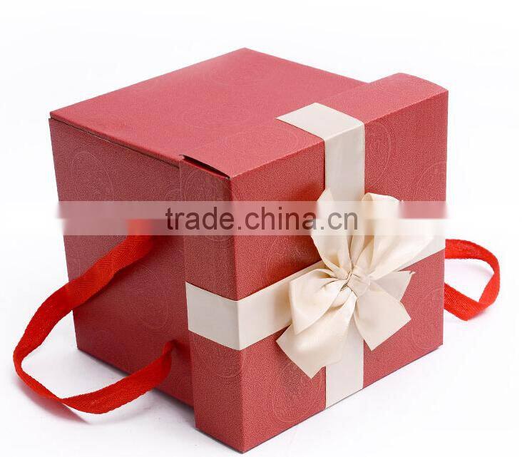 Wedding square gift card box square gift box