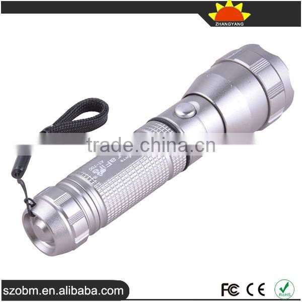 AT-700 XP-E LED 650 Lumens 3 Mode Button Switch LED Flashligth Torch