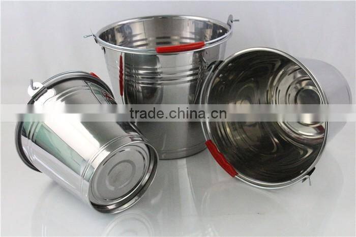 Factory wholesale 22cm 5L stainless steel food serving bucket