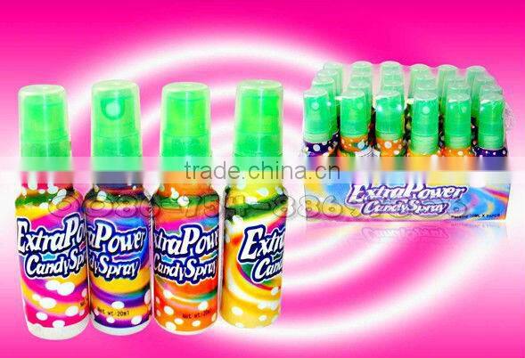 Super Sour Fruity Flavors Liquid Spray Candy