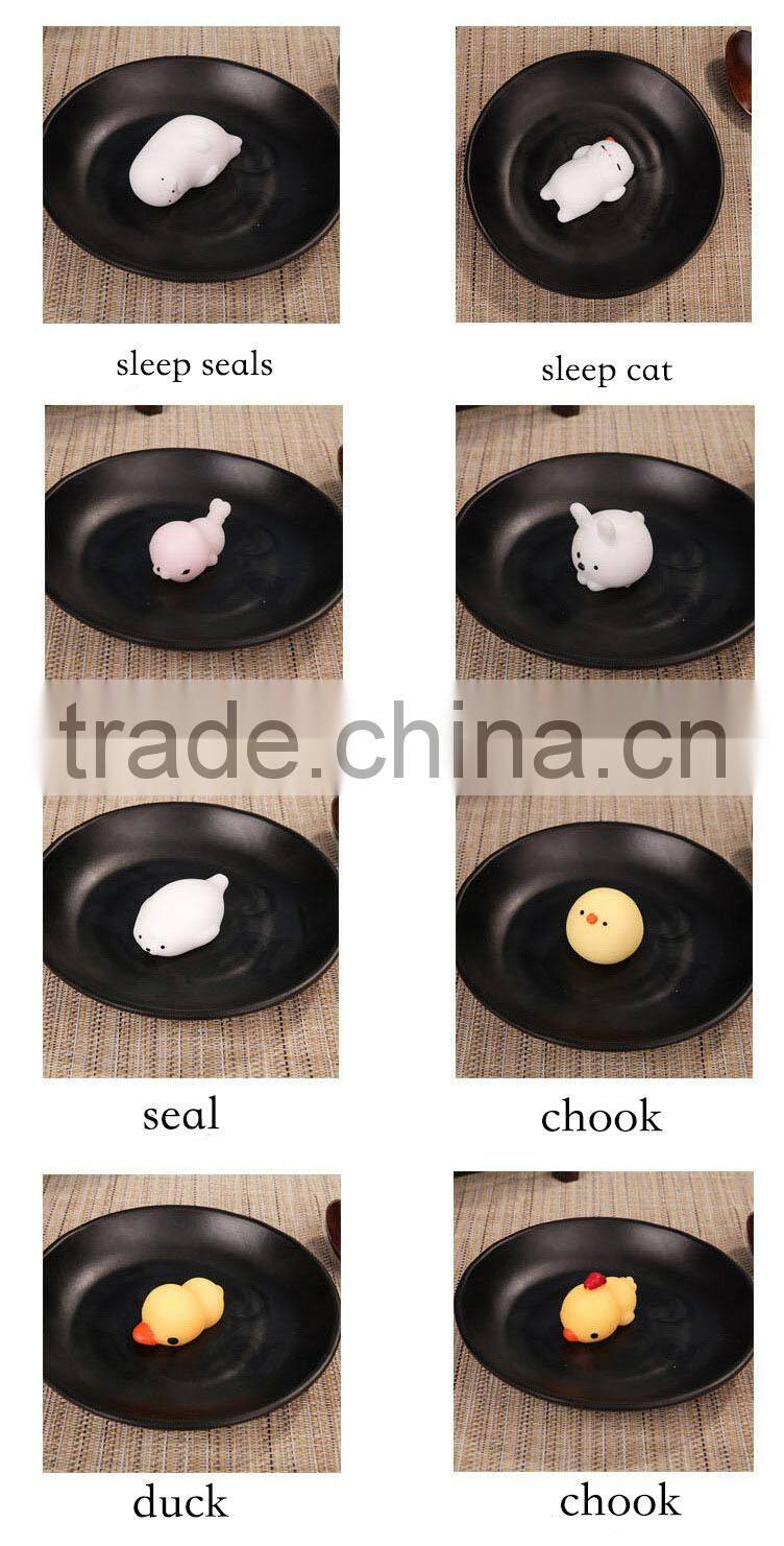 sticky on the wall toys sticky window toys promotion toys TPR soft cute animals