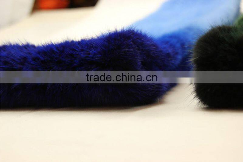High Quality Knitted Mink Scarf