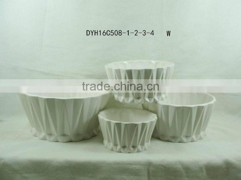 Cute vegetable shape dolomite ceramic flower pot for home and garden decorative