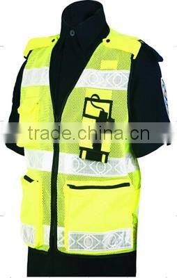 Wholesale Printing Logo Cheap Low MOQ Orange Yellow Green Safety Mesh Traffic Reflectors Incident Vest 3M Reflective Tank Top