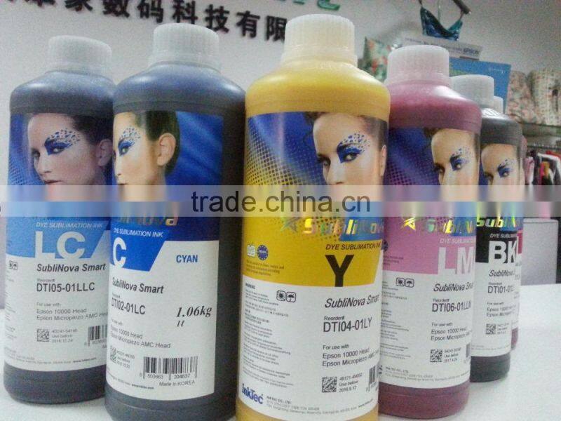 SEF dye sublimation ink for DX7 printhead from korea