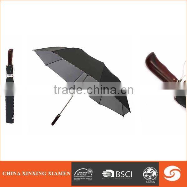 Promotional high quality reasonable price 2 fold golf umbrella