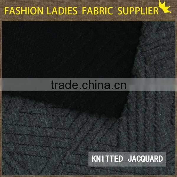 shaoxing textile New designs! t/c jacqaurd fabric,garments fabric,ladies' wearing fabric 270gsm jacquard knitting fabric