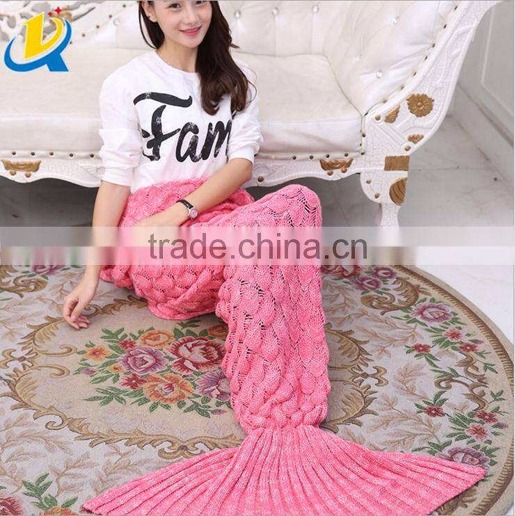 fashion fish scale design comfortable mermaid sleeping bag blanket