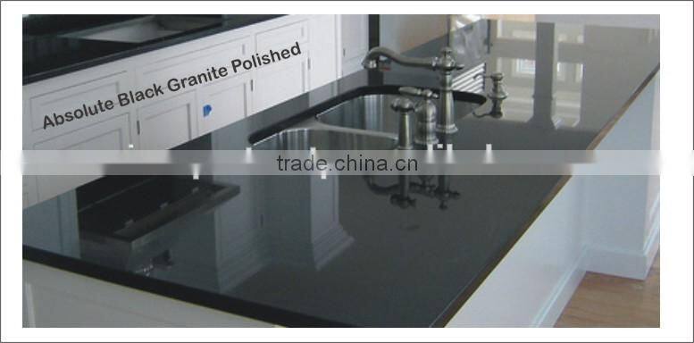 Absolute Black Granite Surface Mirror Polished Cut to Size