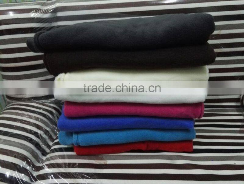 solid color polar fleece fabric stock for garment various colors