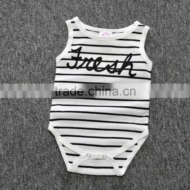 High Quality Baby Kids Online Clothing Store Plain Check White Rompers