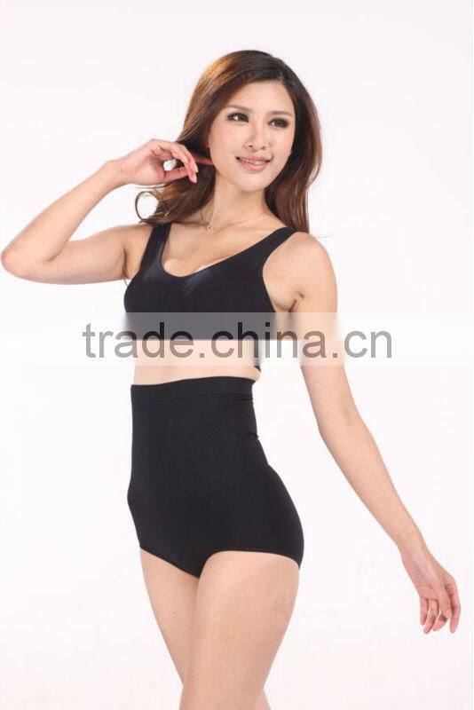 Yiwu factory directly clothing wholesale 2013 women seamless waist training corsets nylon yarn genie bra sets