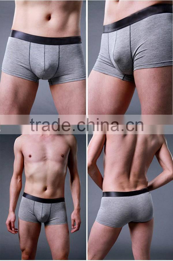 Hot Sale 93% Cotton and 3% Spandex 4 Colors For Choice Men's Cotton Boxer Shorts Underwear