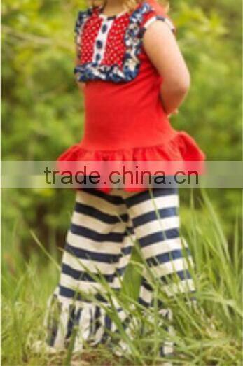 Giggle Moon Remake Outfit Boutique vintage Toddler Girls Wholesale Persnickety Kids stripe Easter Ruffle Summer Clothing Sets