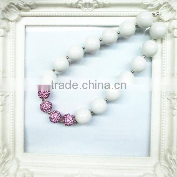 Boutique chunky bead kids necklace wholesale