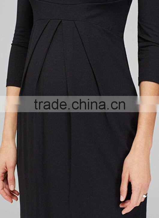 Latest stretch maternity loose designs dress for pregnant women